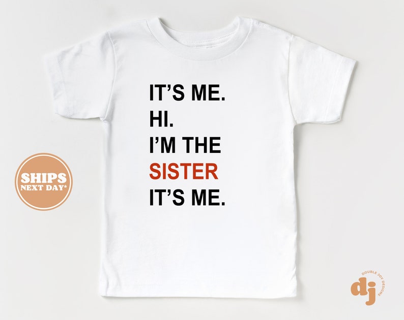 Matching Family Sibling Shirts It's Me, Hi, I'm the Brother, It's Me Retro Shirts Family Shirts 6108-C imagem 3