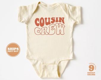 Cousin Crew Toddler Shirt - Boho Retro Kids Shirt - Cute Cousin Crew Natural Infant, Toddler & Youth Tee #5194-C