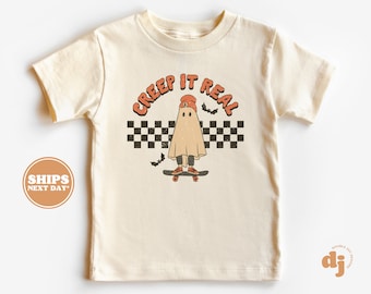 Pumpkin Season Toddler Shirt, Cute Fall Girls Shirt, Toddler Youth Fall Tee, Retro Boho Cute Vintage Baby Bodysuit, Creep It Real #5269