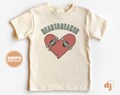 Kids Valentines Day Shirt - Heartbreaker Kids Retro TShirt - Retro Natural Infant, Toddler & Youth Tee #5485