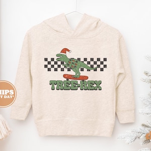 Toddler Christmas Shirt - Tree Rex Kids Christmas Sweatshirt - Holiday Natural Infant, Toddler & Youth Tee #5377