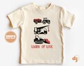 Kids Valentines Day Shirt - Loads of Love Kids Retro TShirt - Retro Natural Infant, Toddler & Youth Tee #5968