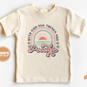 God Makes All Things Possible Ringer Tee God Makes All Things Possible Ringer Tee