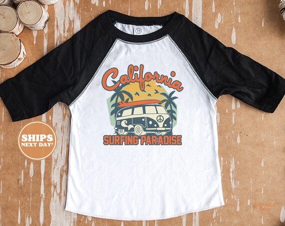 California Surf Van Baseball Tee California Surf Van Baseball Tee