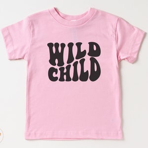 Toddler T-shirt - Wild Child Kids Retro TShirt - Retro Natural Infant, Toddler & Youth Tee #5031-C