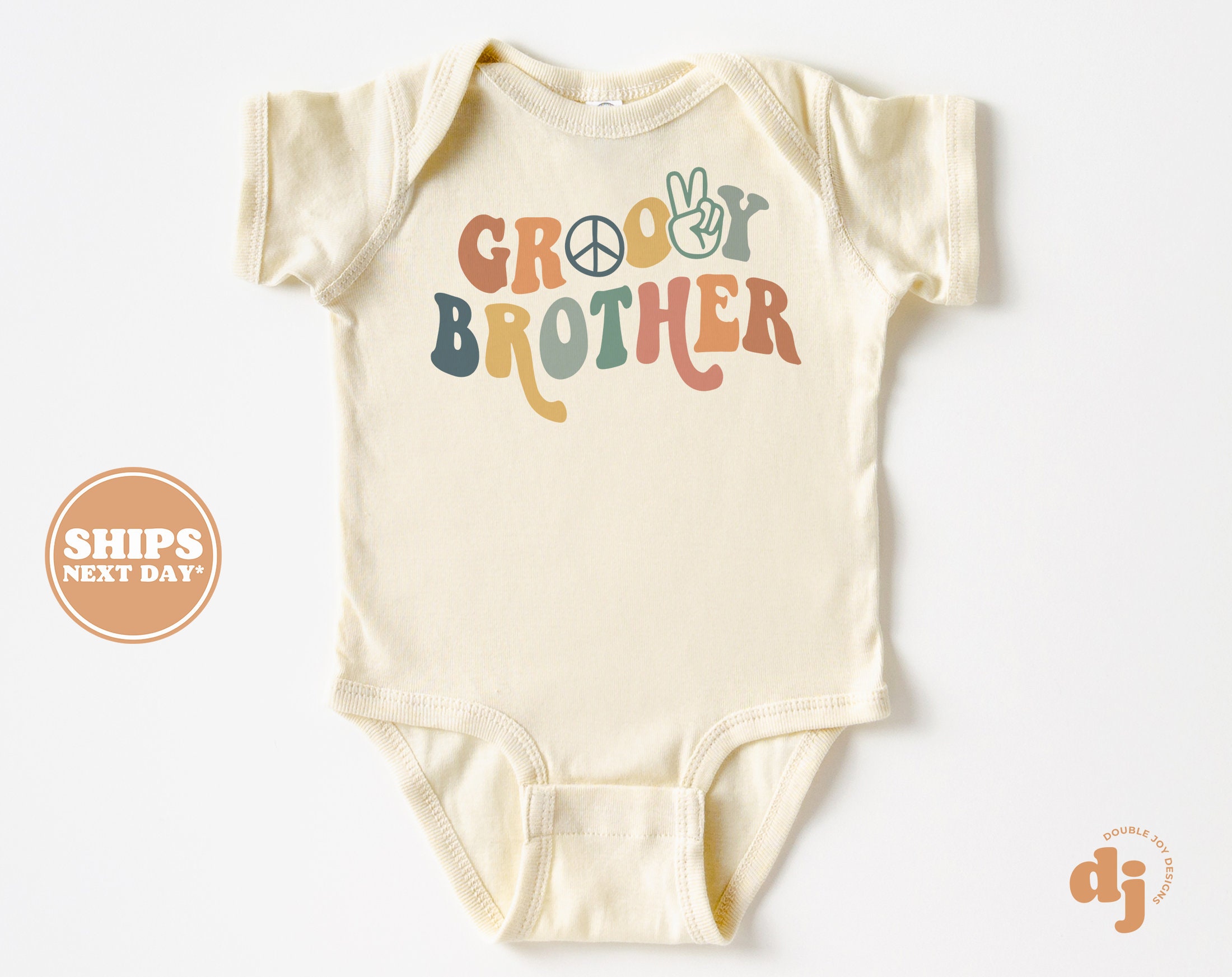 Matching Family Sibling Birthday Shirts - Two Groovy Birthday Shirts - 2nd Birthday Family Shirts #6412-C