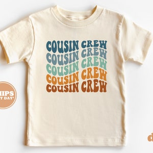 Cousin Crew Toddler Shirt - Boho Retro Kids Shirt - Cute Cousin Crew Natural Infant, Toddler & Youth Tee #5372