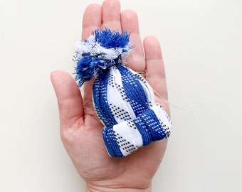Hockey Ornament | Skate Lace Hockey Toque Christmas Decoration | Personalized Ice Hockey Team Giveaway | Custom Gift for Hockey Fan