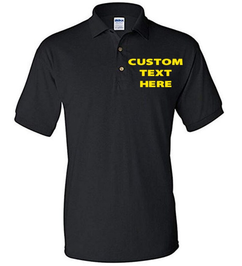 Custom Polo Shirts Design Your Own for Men Two Sided Print Logo Text LOGO Text Embroidery Company Gift Unisex Men/'s Women/'s