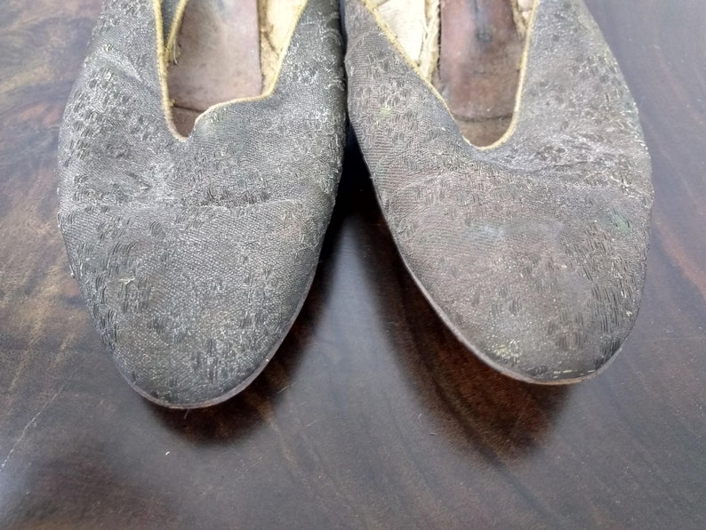 Antique Early 1900's Edwardian Shoes Gold and Gray Lamé | Etsy