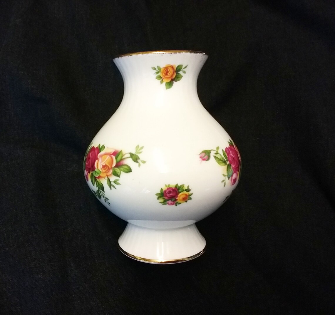 Royal Albert Old Country Roses Bud Vase Bone China England Etsy