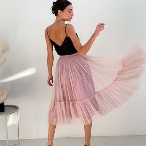 Two skirts with ruffles Family Look (for Mother and Daughter). Custom order