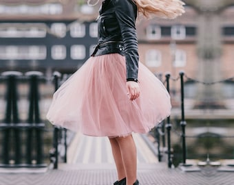 Pink Tulle Skirt: Custom Length Adult Tutu - Etsy