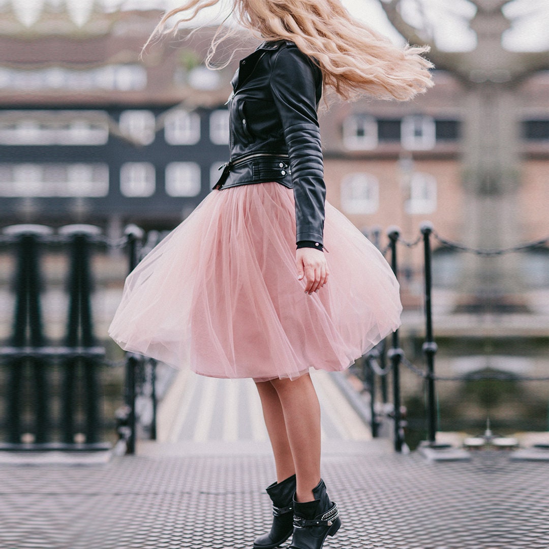 Pink Tulle Skirt: Custom Length Adult Tutu - Etsy