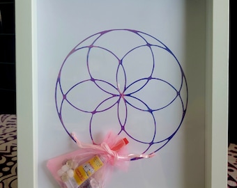Crystal Grid Art DIY Kit - Make Your own Crystal Art 8x10 Frame