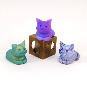 Nekoras Chonky Squad ~ 3 small cute silicone miniatures for stress relief