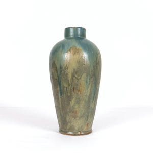 A French Art Deco Drip Glaze Pottery Vase