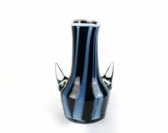 A Postmodern Striped Murano Glass Vase