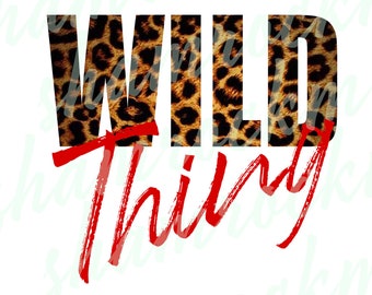 Wild Thing cheetah and red, png images with transparent background, high resolution 300 dpi