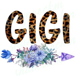 Gigi in Cheetah,  png images with transparent background, high resolution 300 dpi
