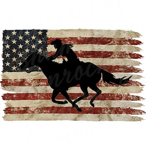 Cowgirl and the American Flag,  png images with transparent background, high resolution 300 dpi