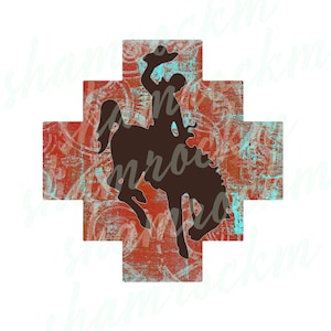 Bronc Rider retro,  png images with transparent background, high resolution 300 dpi