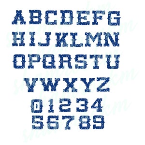Alfabeto Vaquero en Bandana Azul, imágenes png con fondo transparente, alta resolución 300 dpi