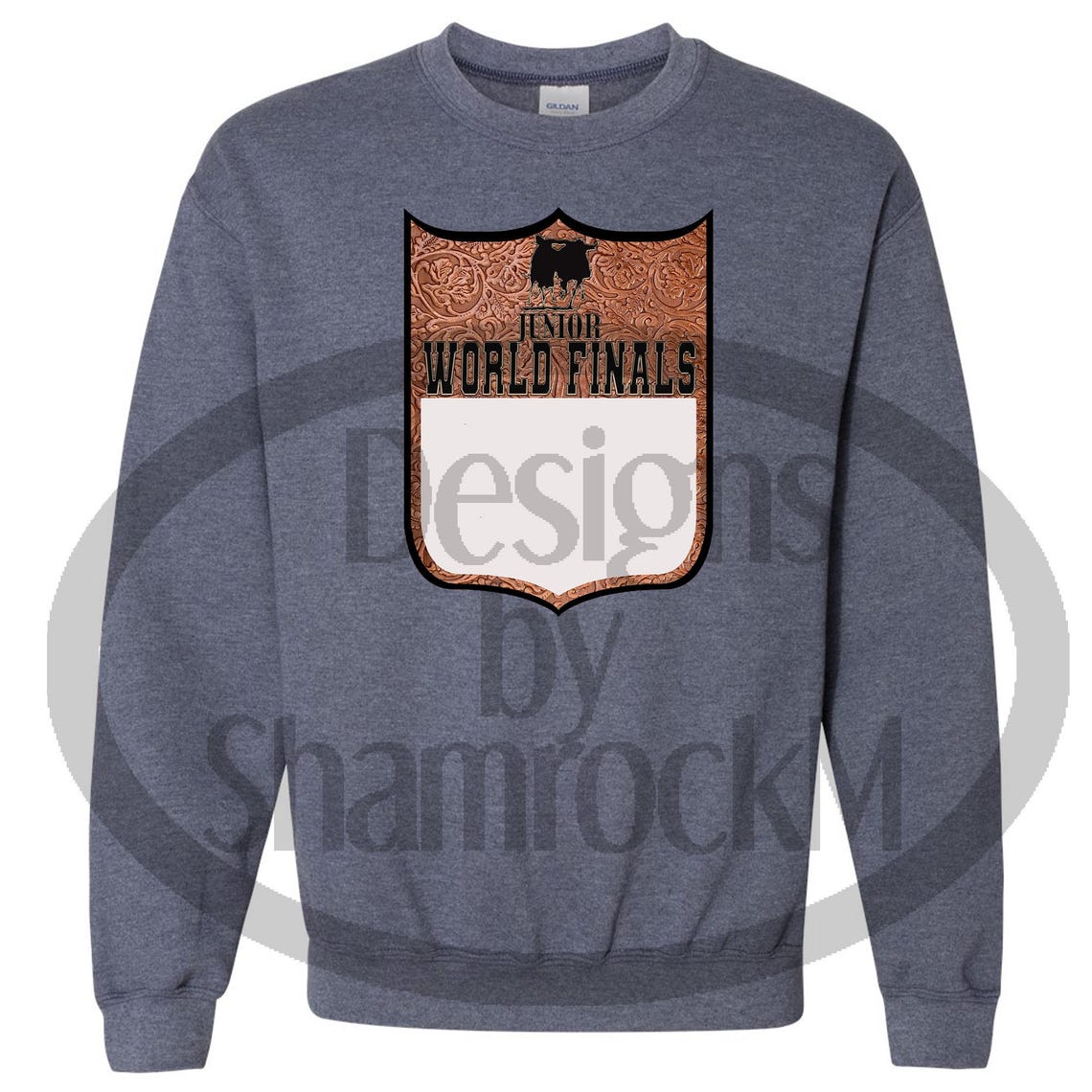 Printable Sublimation Design, Rodeo Back Number Leather, Junior World ...