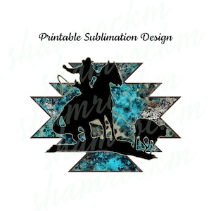 Printable Sublimation Design | Breakaway Roper on Aztec Grunge | png image transparent background | high resolution 300 dpi