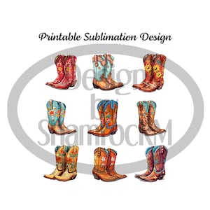 Printable Sublimation Design | Boots Boots Boots | png image transparent background | high resolution 300 dpi