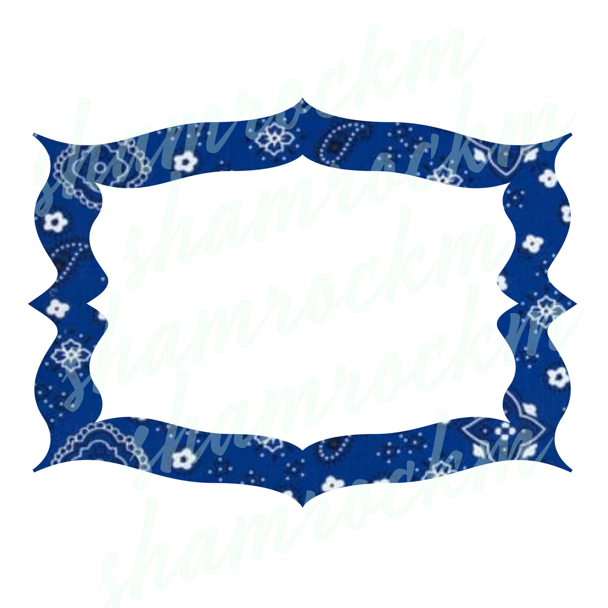 Cowboy Frames in cowhide red bandana blue bandana and denim Etsy