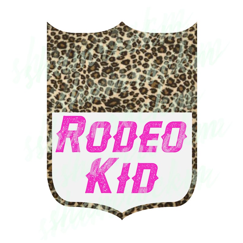Rodeo Kid Back Number Cheetah And Pink Png Images With Etsy