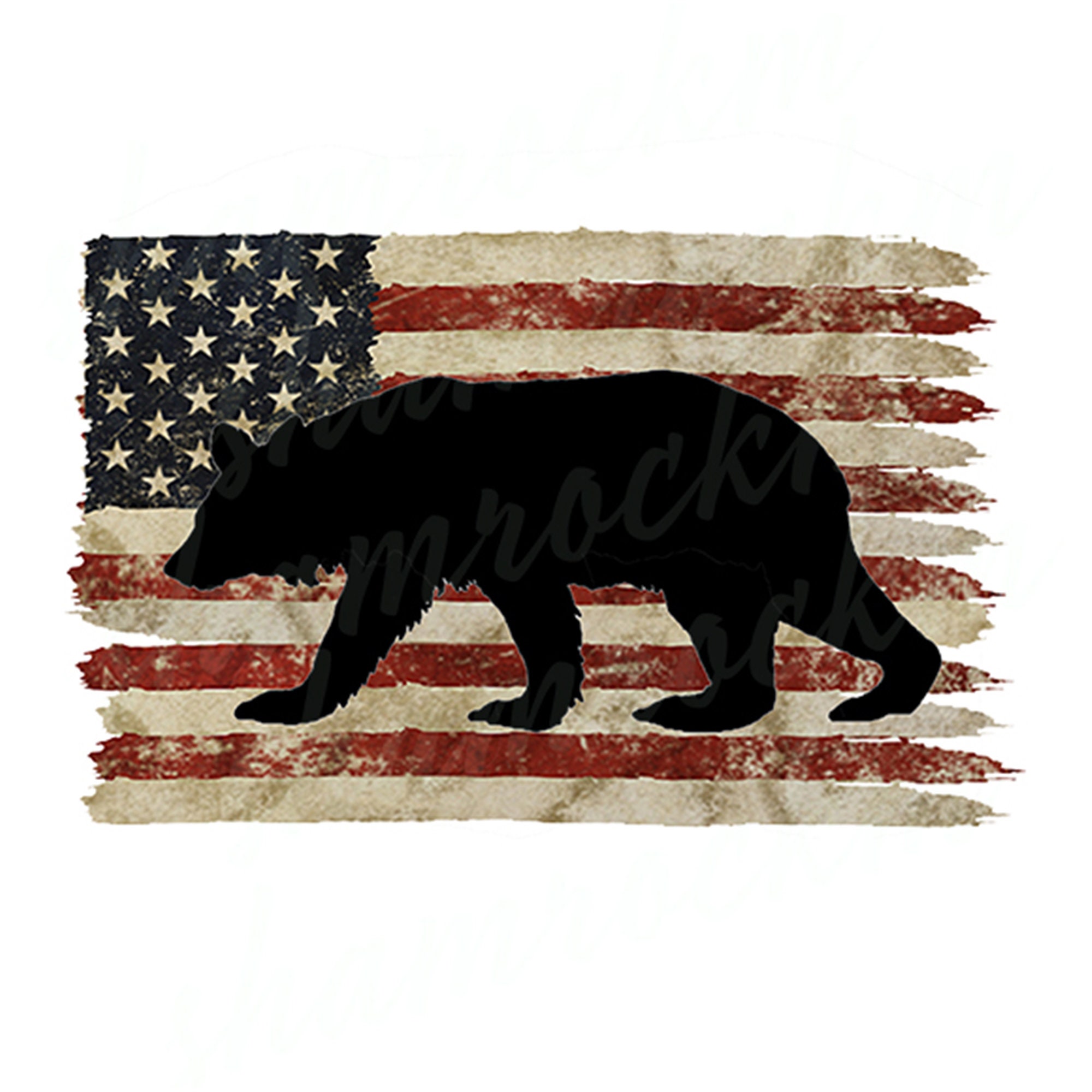 American Flag and Bear, Png Images With Transparent Background