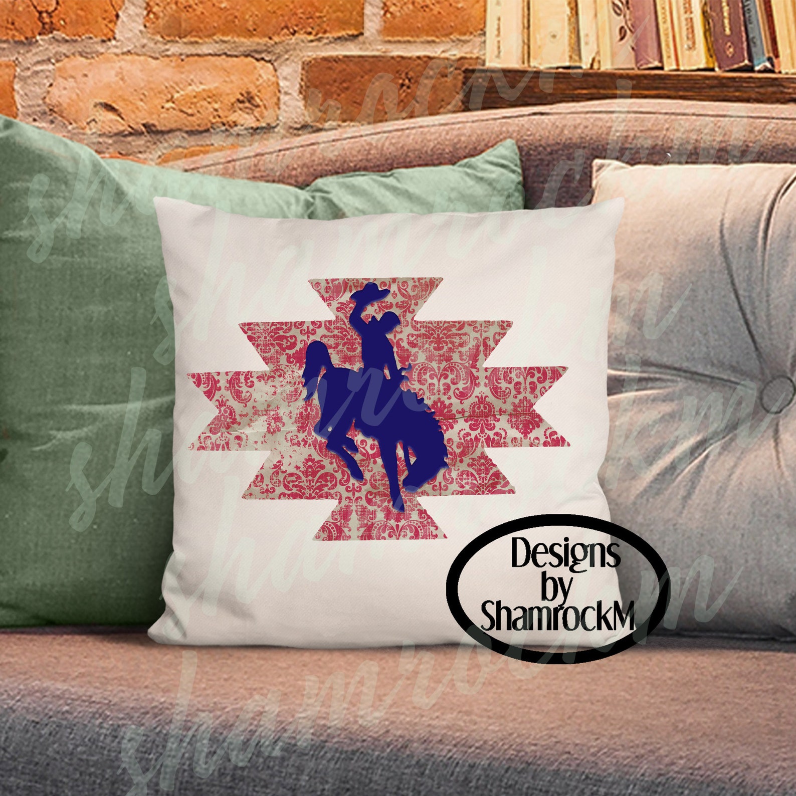 Printable Sublimation Design | Vintage Bronc Rider | Western Art | Png ...