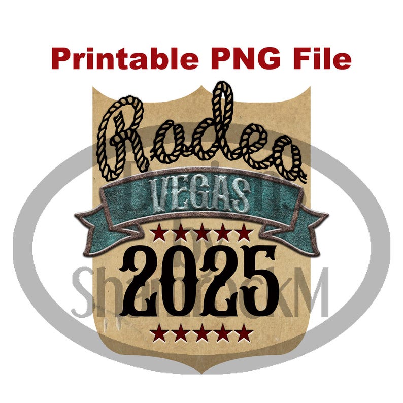 Printable PNG Design | Rodeo Back Number Vegas 2025 | Png Image | High ...