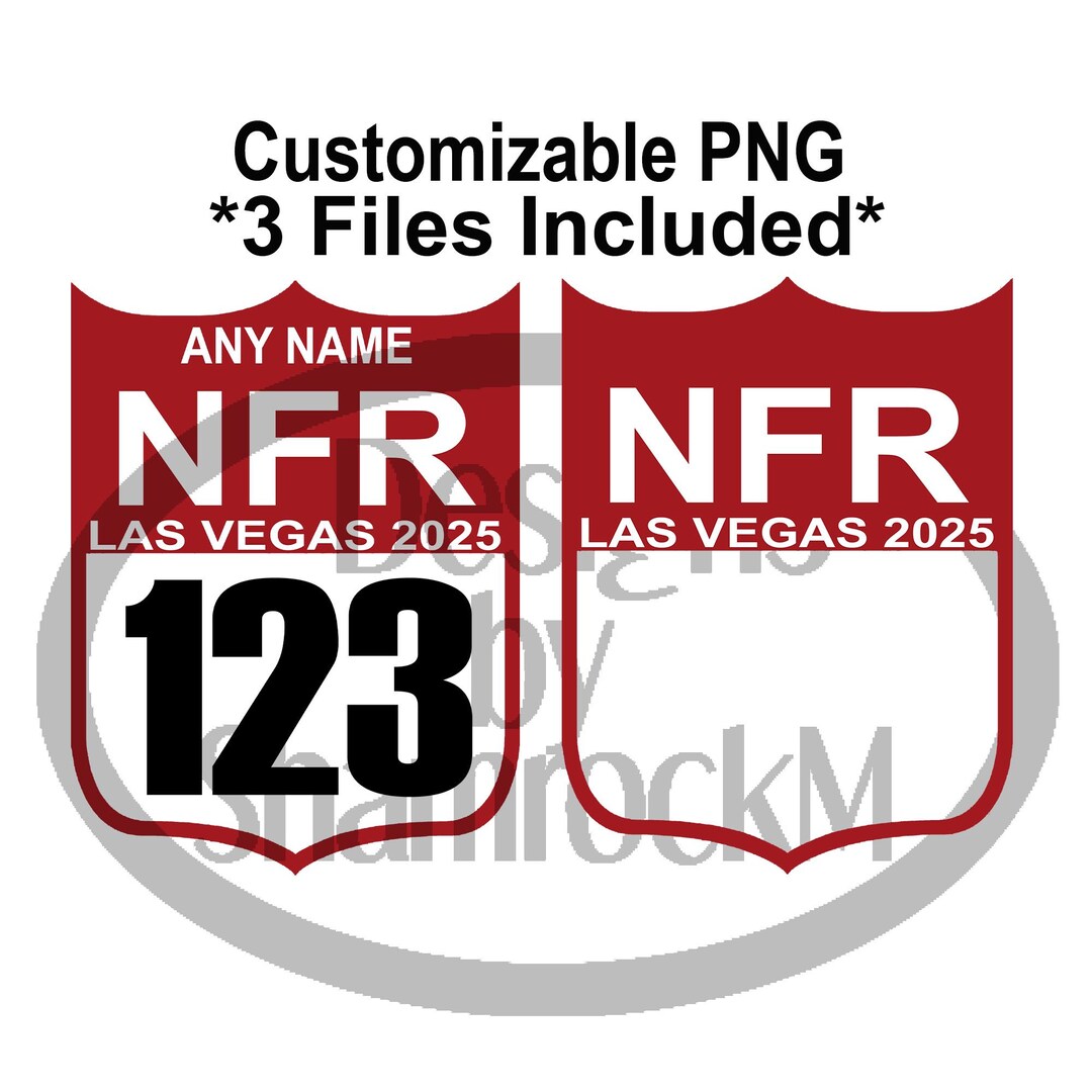 Printable Sublimation Design, Rodeo Back Number NFR, Png Images With ...