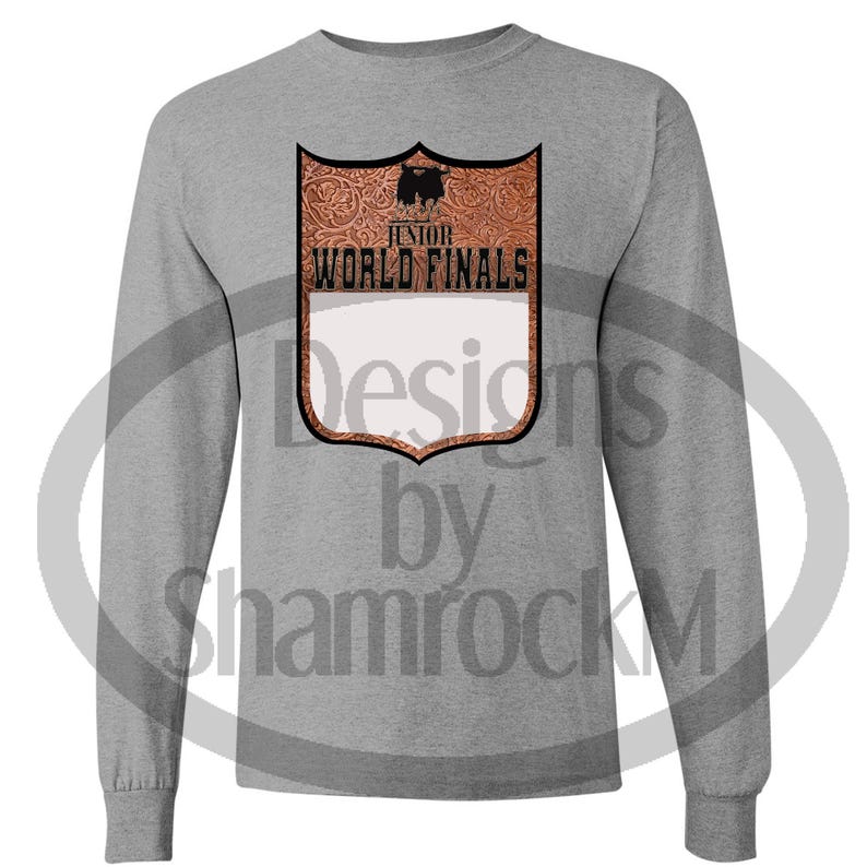 Printable Sublimation Design, Rodeo Back Number Leather, Junior World ...