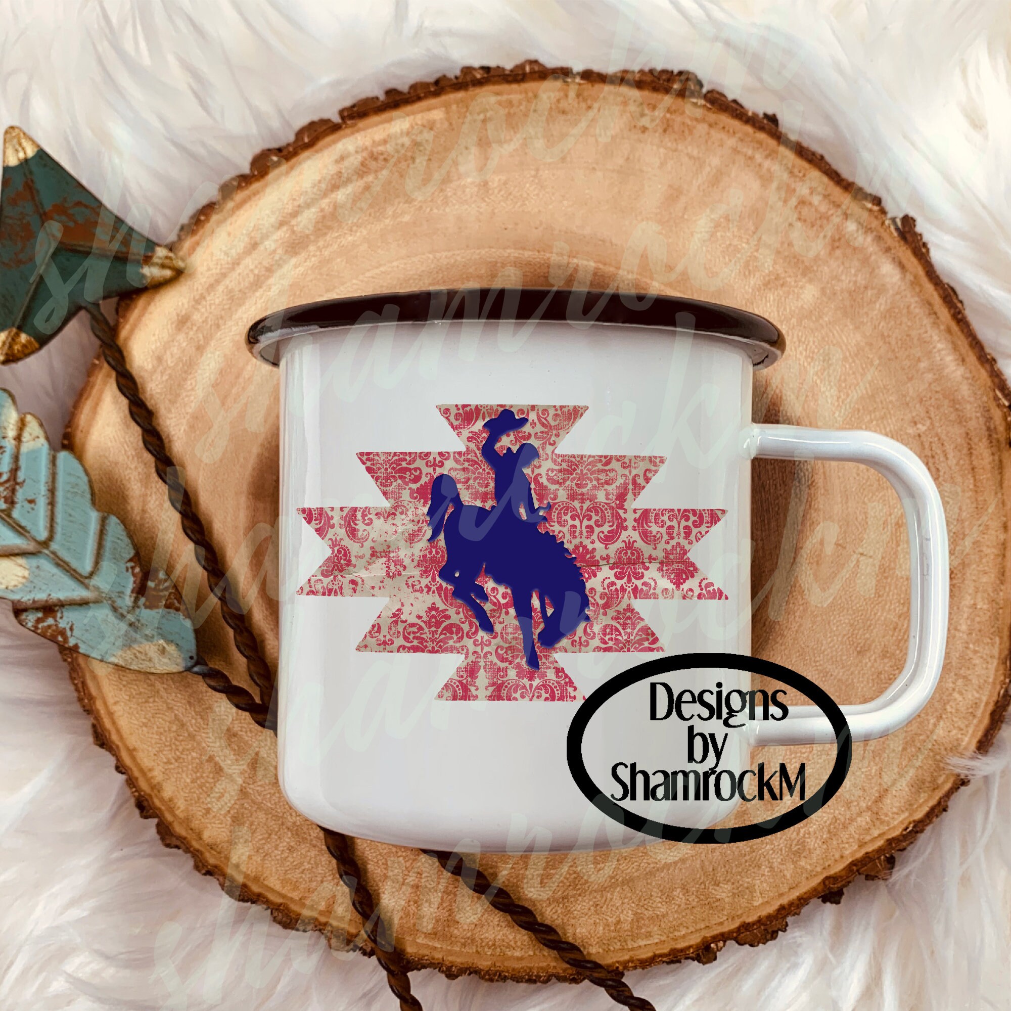 Printable Sublimation Design | Vintage Bronc Rider | Western Art | Png ...