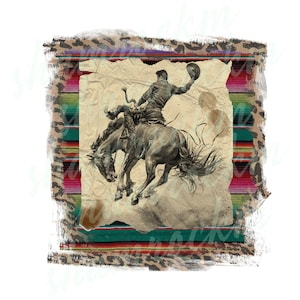 Vintage Bronc Rider,  png images with transparent background, high resolution 300 dpi