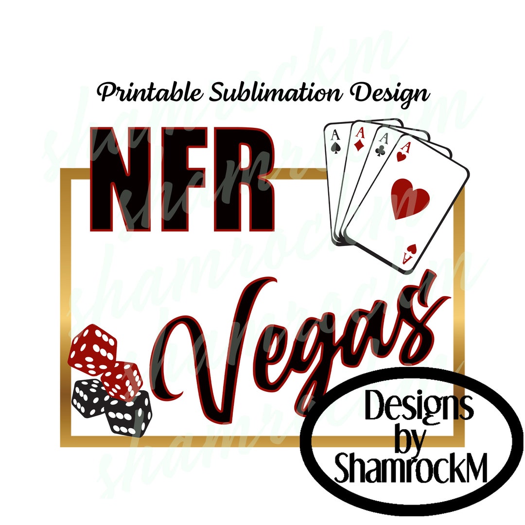 Printable Sublimation Design | NFR Vegas | Playing Cards and Dice | Png ...