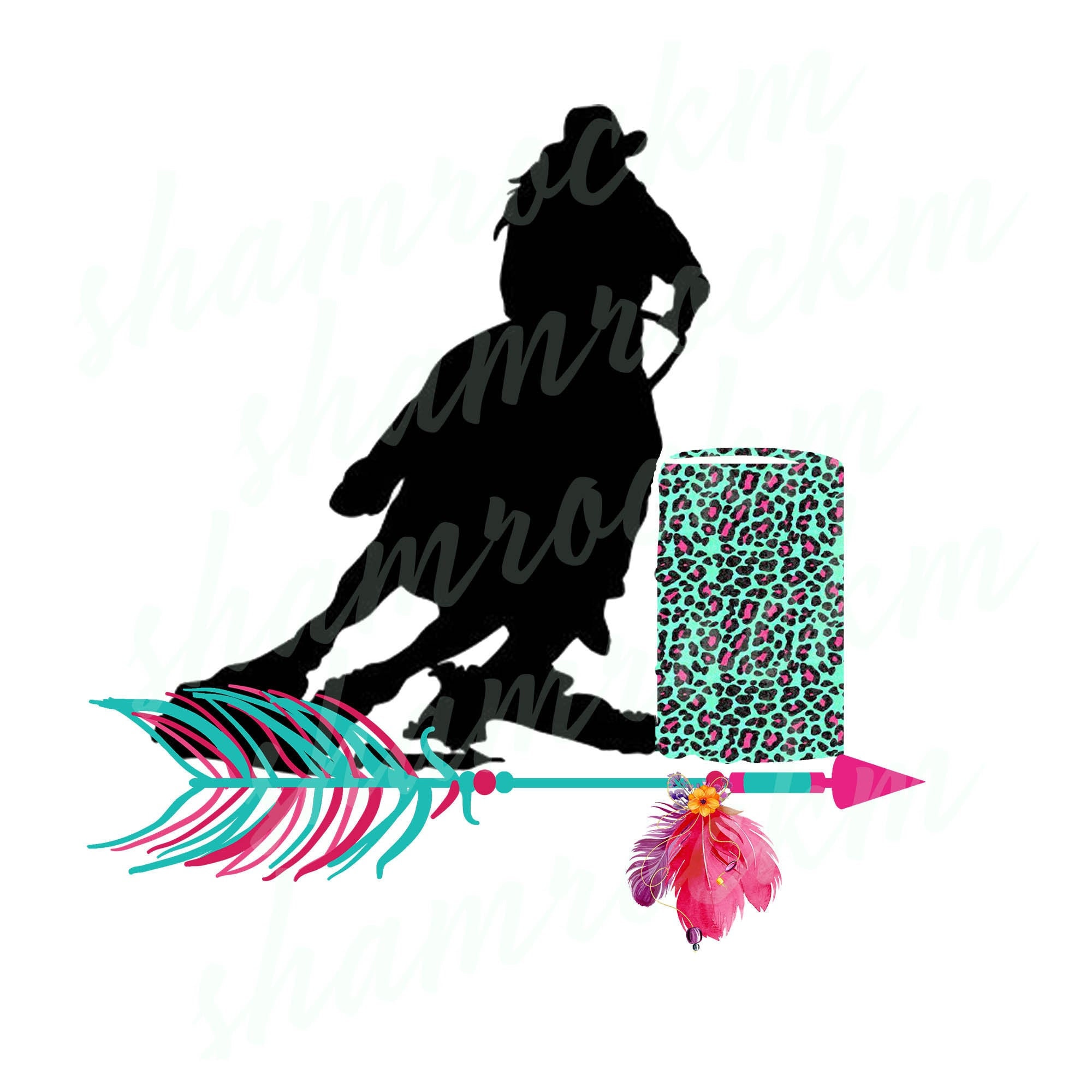 Barrel Racing Pattern Background Barrel Racing Background
