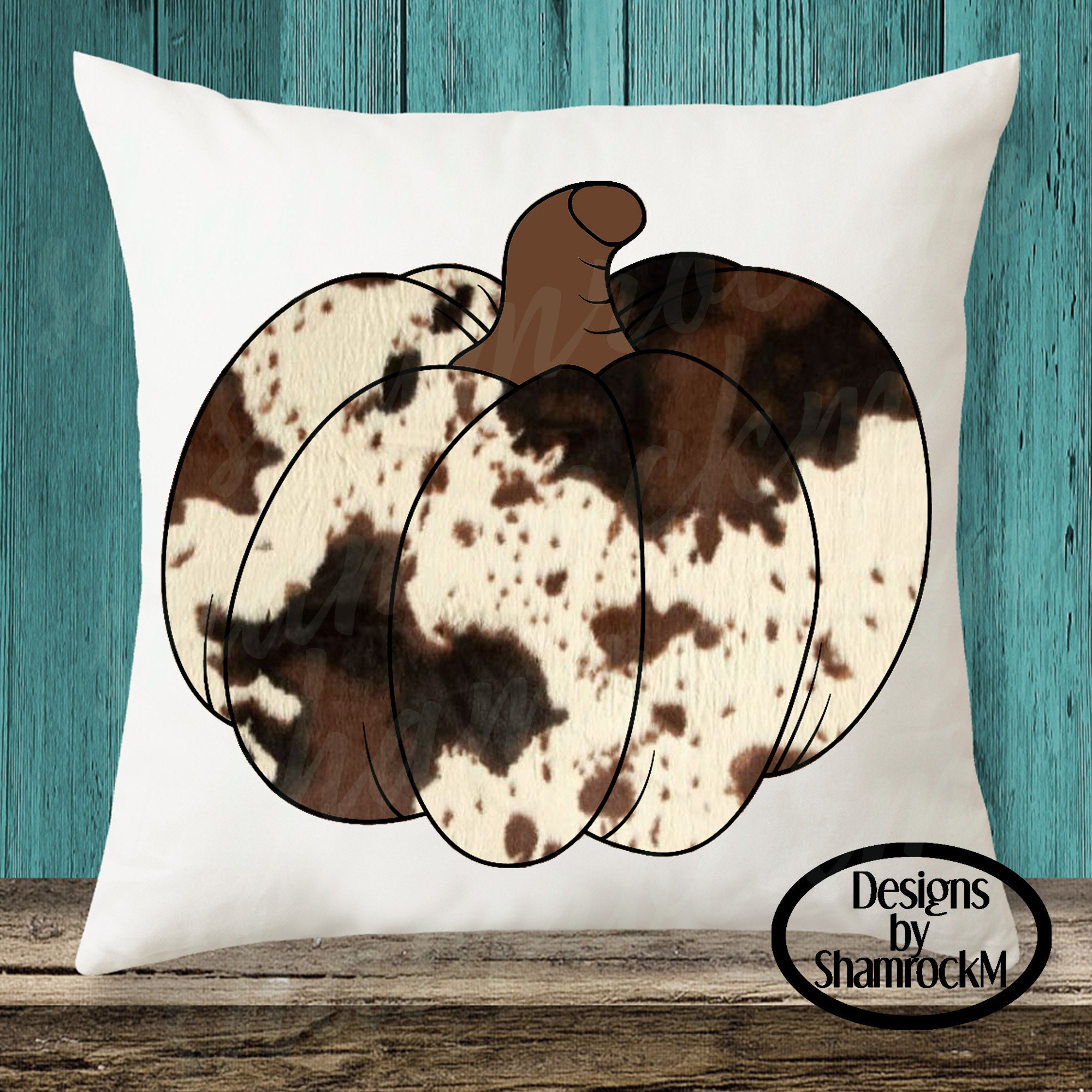 Printable Sublimation Design | Cowhide Pumpkin | Western Art | Png ...