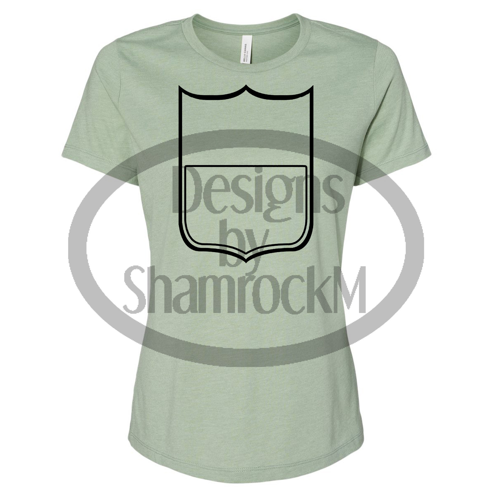 Printable Sublimation Design | Back Number Outline With Center Detail ...