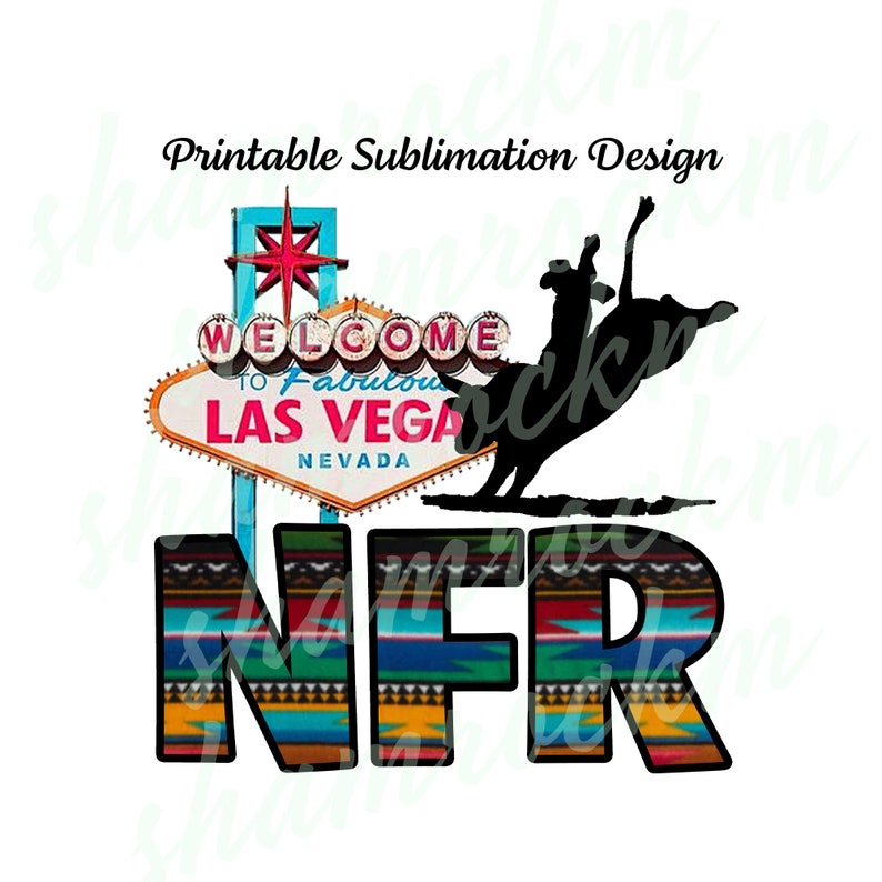 NFR Vegas Sign 2022 NFR Vegas Sign No Date Bull Rider Png Etsy