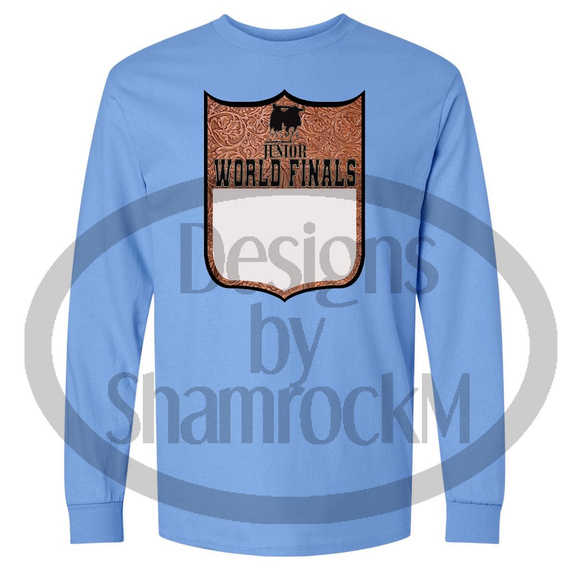 Printable Sublimation Design, Rodeo Back Number Leather, Junior World ...