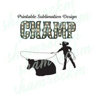 Printable Sublimation Design | Dummy Roper | Boy Champ | png image transparent background | high resolution 300 dpi