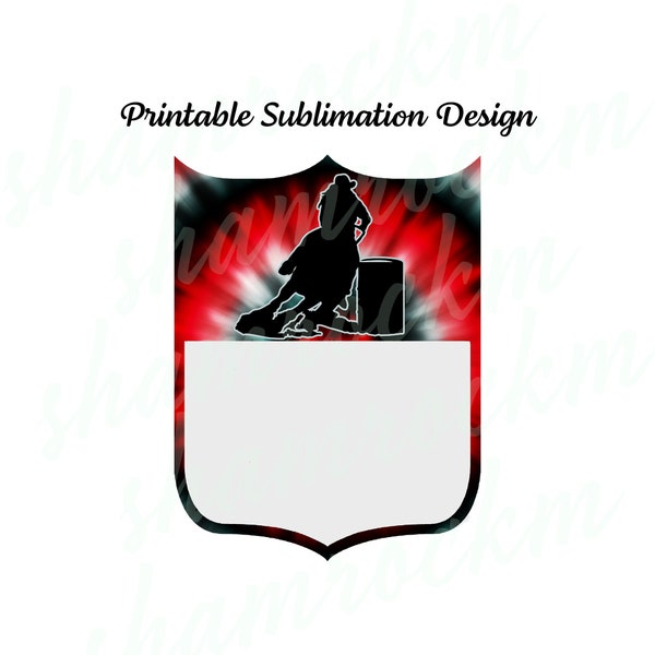 Printable Sublimation Design | Black & Red Tie Dye Back Number | Barrel Racer | png image transparent | high resolution 300 dpi