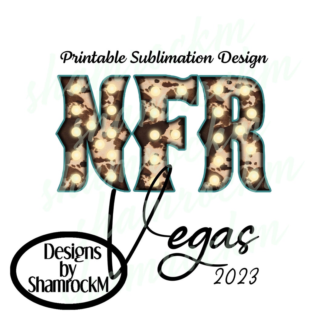 Printable Sublimation Design NFR Vegas Cowhide Png Image - Etsy
