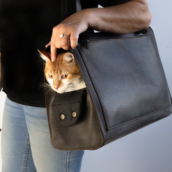 Pet travel bag, Modern cat carrier, Cat purse tote bag, Dog purse carrier, Dog travel bag, Pet carrier bag, Pet carrier purse