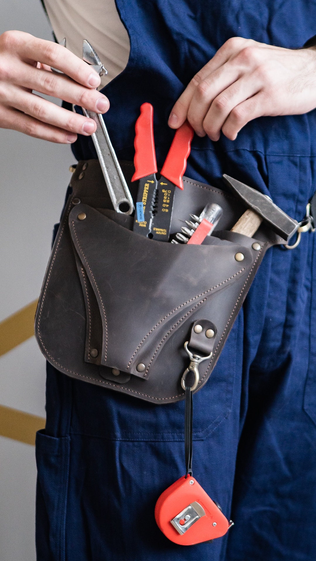 Tool Pouches Belt Leather Tool Pouch Carpenter Leather Tool Etsy